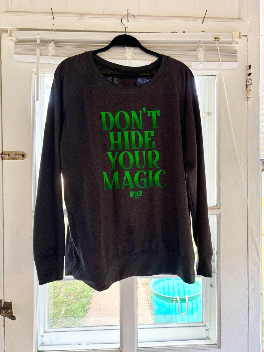 Wicked themed light sweatshirt
